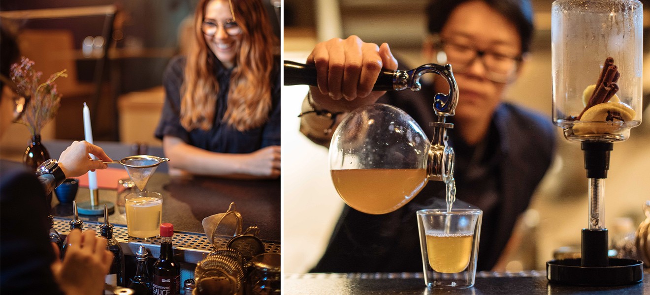 Updated seasonally by head cocktail creator Noreen Dunzo from Singapore, the menus at Outrage of Modesty in Cape Town offer a wild selection of cocktails.